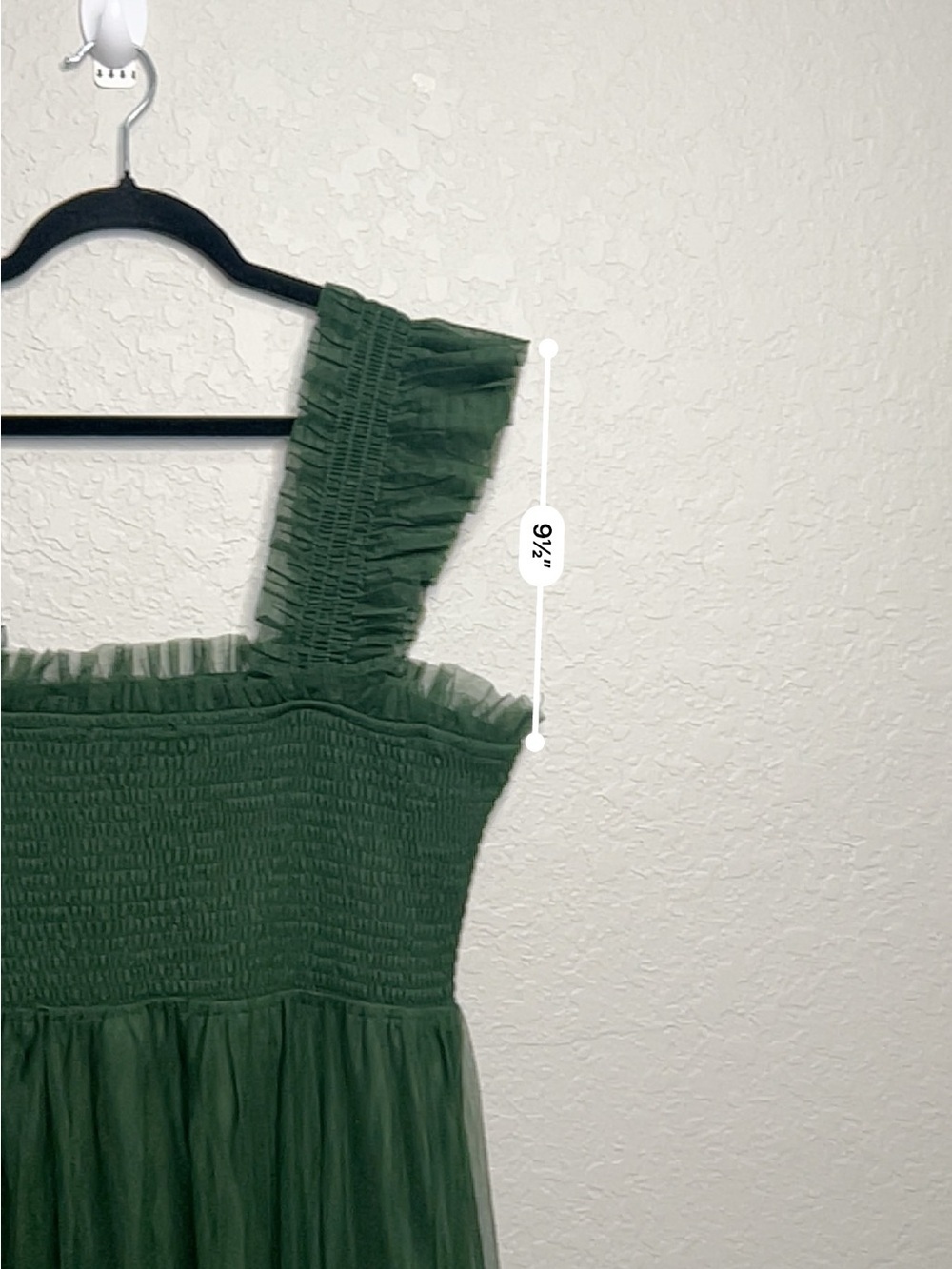 Baltic Born Olive Green Tiered Tulle Maxi Dress - Picture 8 of 9